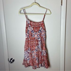 Raga sunset gold mini dress szL